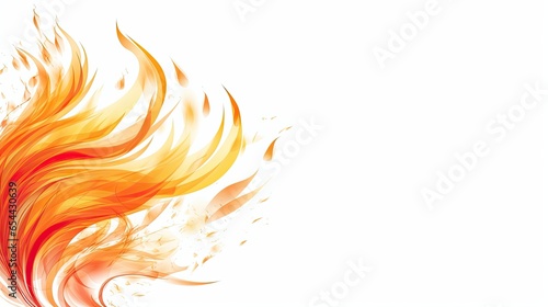 Vector tongues of fire. Fire illustration. Fire flame on white isolated background.. Abstraction
