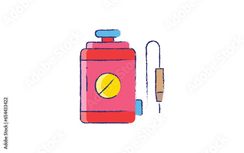 Pesticides hand drawn illustration 