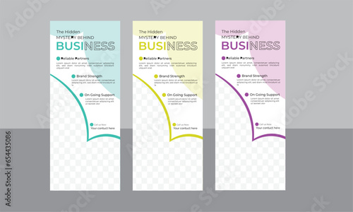 Rollup banner Design Template.