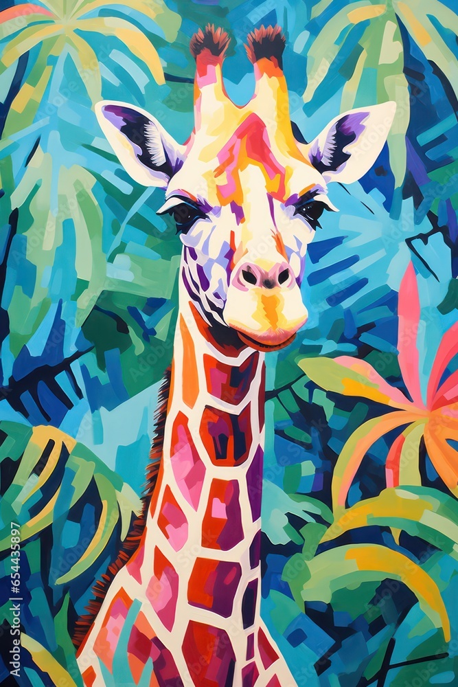 giraffe in the jungle giraffe in the jungle