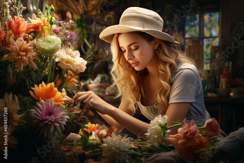 Woman as a nice florist. © paranoic_fb