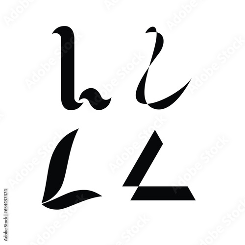 Alphabet letter initials logo template