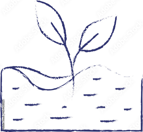 Fertile Soil hand drawn illustration 