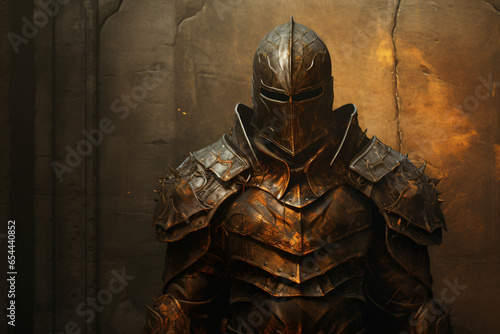 the faceless knight in armor