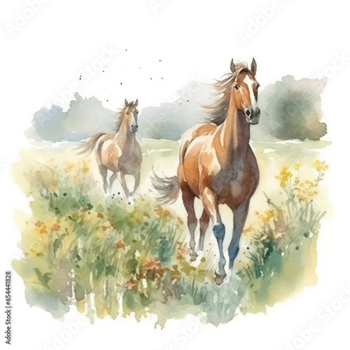 horse and foal