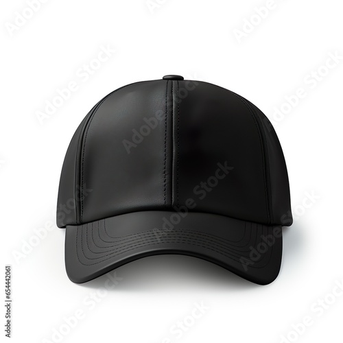 Black cap front view isolated mockup | Generative AI