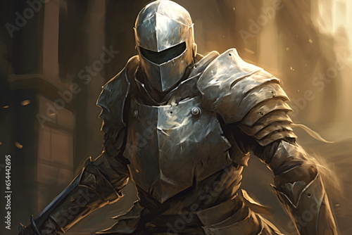 the faceless knight in armor