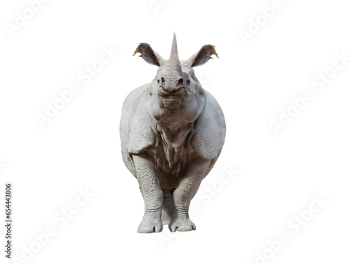  rhinoceros isolated on white background