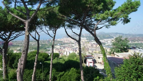 Panoramic view of Pozzuoli and Campi Flegrei area in the province of Naples Italy photo