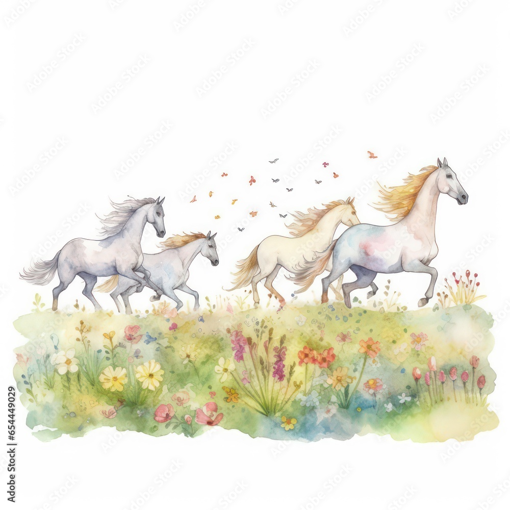 horse with grass horse with grass
