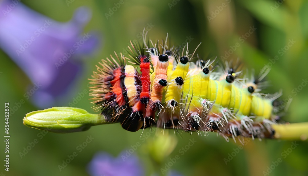 Obraz premium caterpillar on a flower