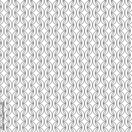 black line interlocking abstract vector seamless background pattern
