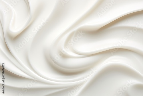 White cream on white surface