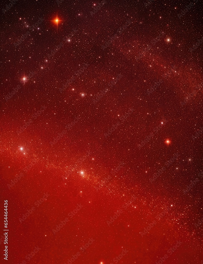 Black dark orange red brown shiny glitter abstract background with space. Twinkling glow stars effect. Fantastic, fantasy. Like outer space, night sky, universe. Rusty, rough surface, grain