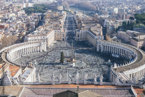 Saint Peter's Square in rome photo