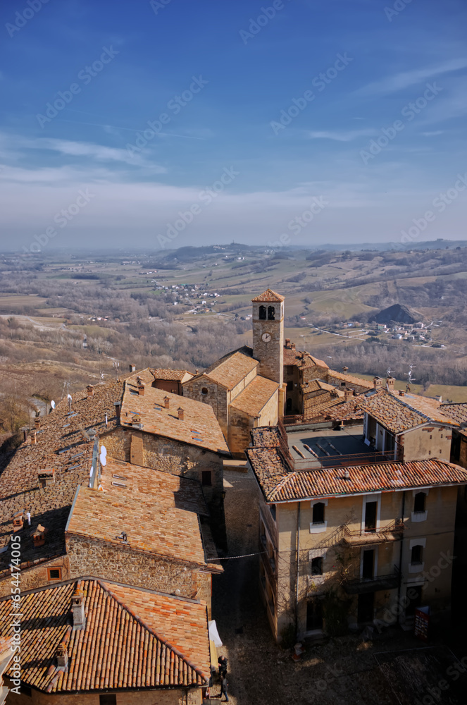 Obraz premium Medieval village of Vigoleno.