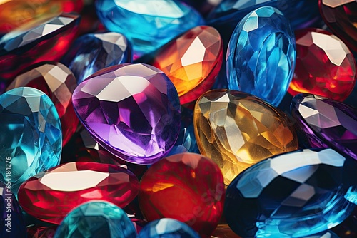 close up of gems