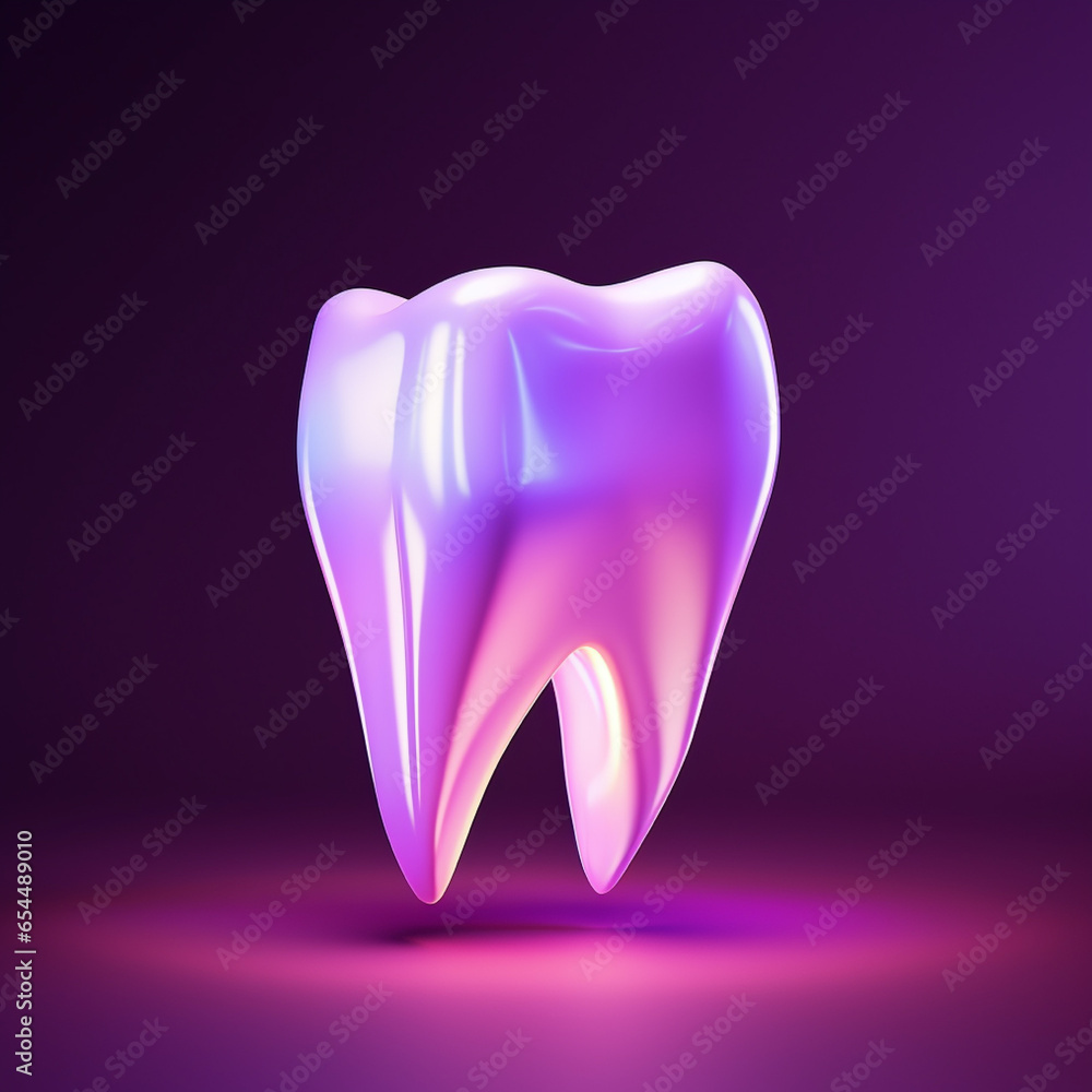White teeth in a colorful background White teeth in a colorful background