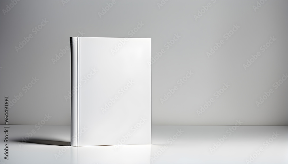 Blank book template with on white background Blank book template with on white background