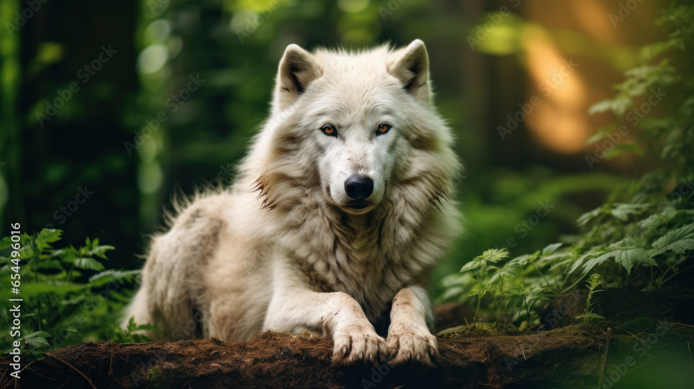 Gray Wolf in the Wildlife