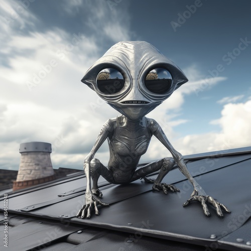 Alien on the roof