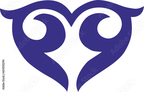 Ornament simple element -66, love, heart, sign, vector, symbol, icon, illustration, design, art, valentine, tattoo, silhouette, logo, sketch, concept, people, black, drawing