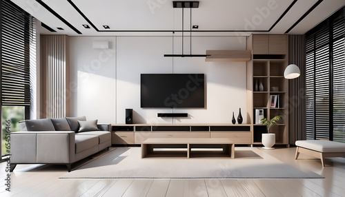 Modern living room with Tv
