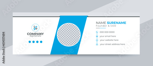 Corporate, Modern and Professional Email Signature. Creative Multipurpose business email signatures