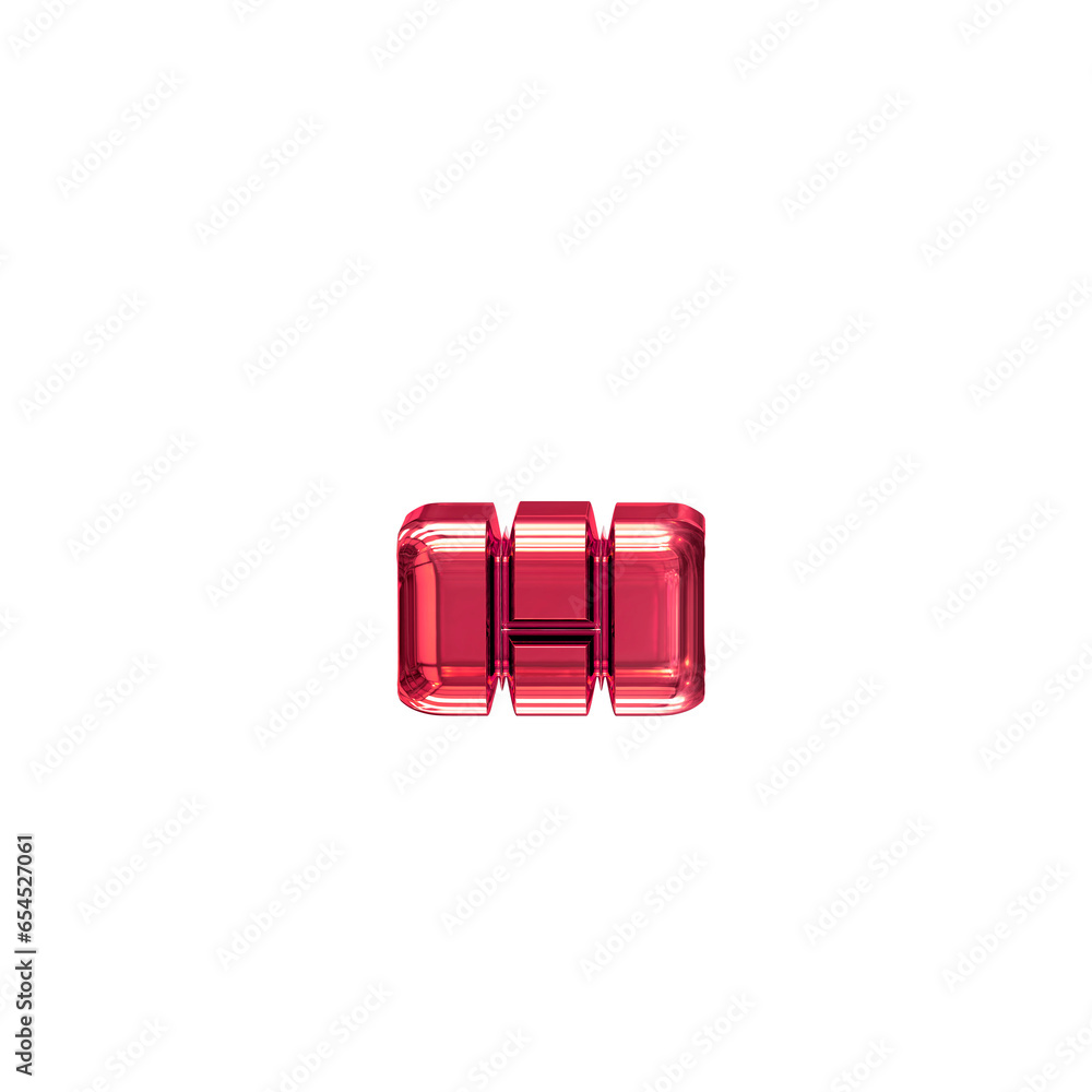 Symbol made of red vertical bricks Symbol made of red vertical bricks