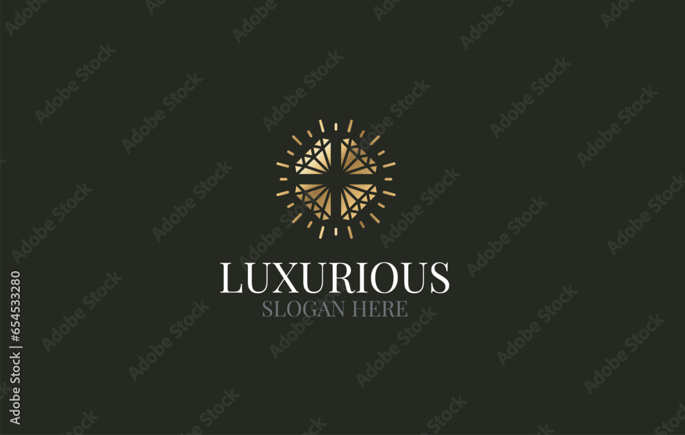 Fototapeta premium Text-based logo design with minimal look, typography, vector, vintage logo, Business branding logo design brand identity