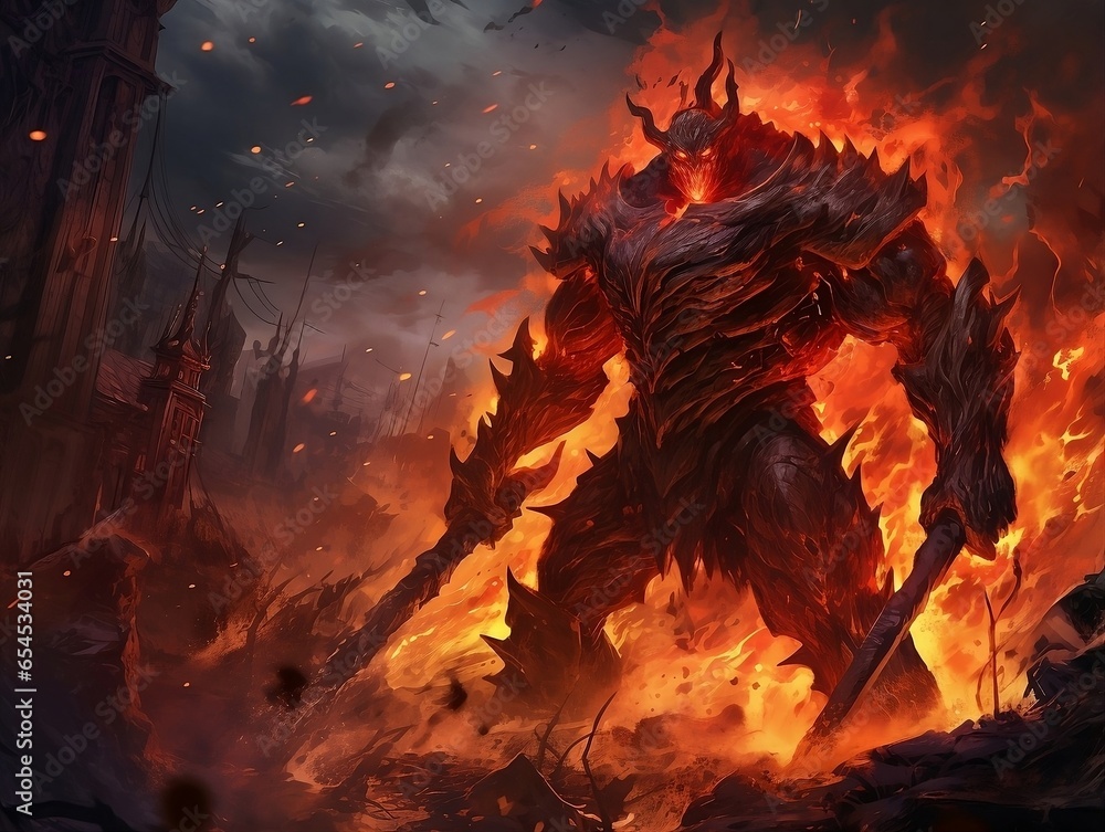 Molten Menace: Surtr, the Fire Giant Norse mythology, in Body of Molten ...