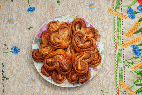 pastries on a plate