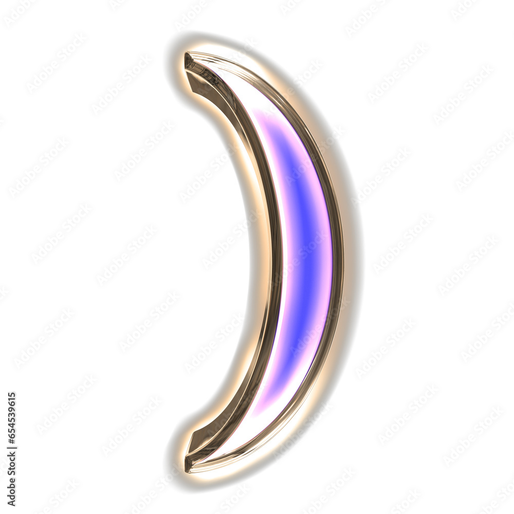 Blue symbol in a silver frame with glow Blue symbol in a silver frame with glow