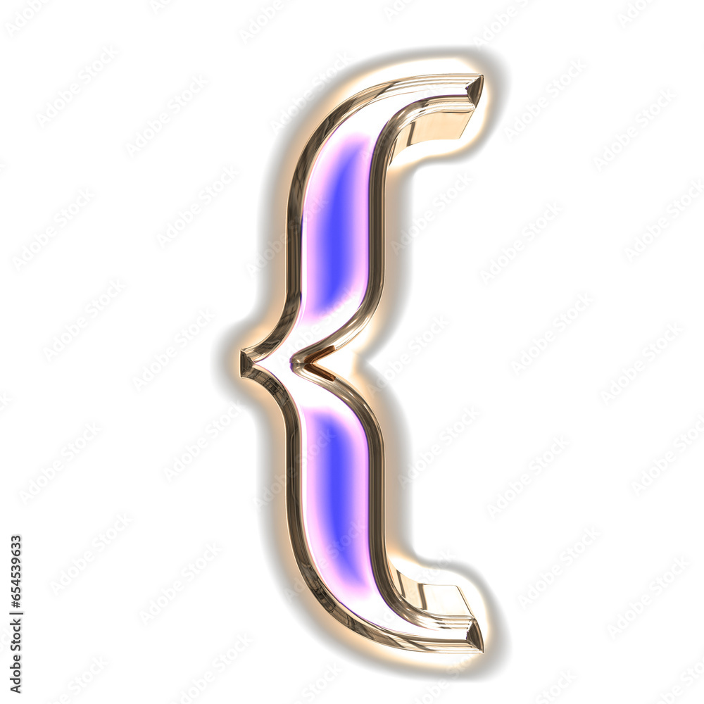 Blue symbol in a silver frame with glow Blue symbol in a silver frame with glow