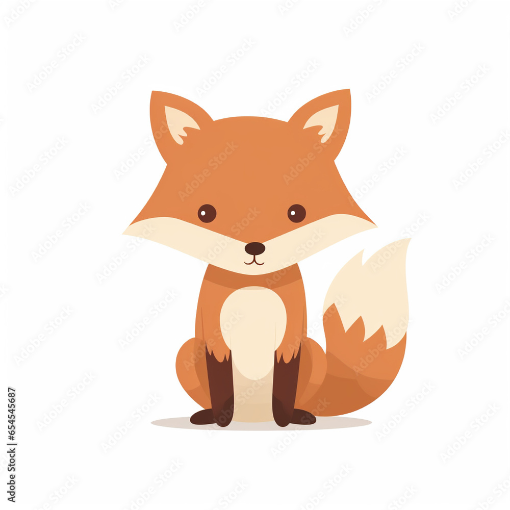 Red fox cartoon