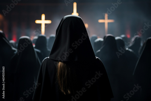 Nun, a member of a religious community leading a nun's life. member of a religious community, praying to God and Jesus Christ, faith religion bible, monastery laurel church, Mother Sister Nun 