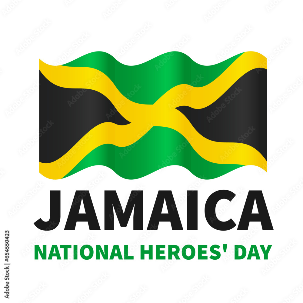 Jamaica National Heroes day Day typography poster. Jamaican holiday on