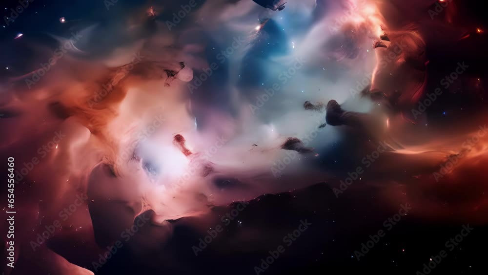 Our glimpse into the vastness of the cosmos reveals a mesmerizing sight two majestic galaxies, adorned with vibrant bursts of colors, swirling into each other with a graceful embrace. Abstract video Our glimpse into the vastness of the cosmos reveals a mesmerizing sight two majestic galaxies, adorned with vibrant bursts of colors, swirling into each other with a graceful embrace. Abstract video