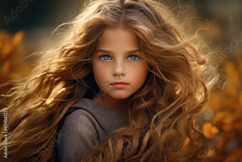 Cute little girl portrait shot © ChaoticMind