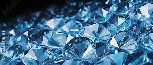 Diamonds background  close up of  precious gemstones  ai generated