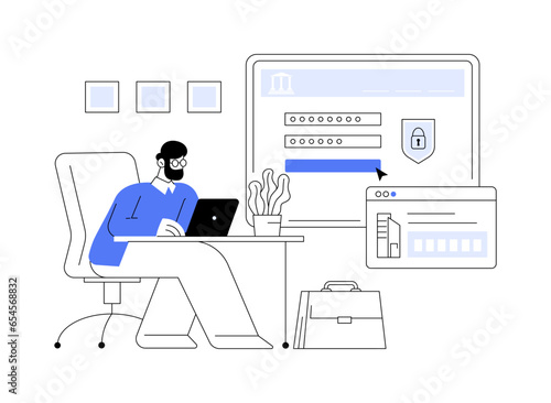 Get business identification number abstract concept vector illustration.