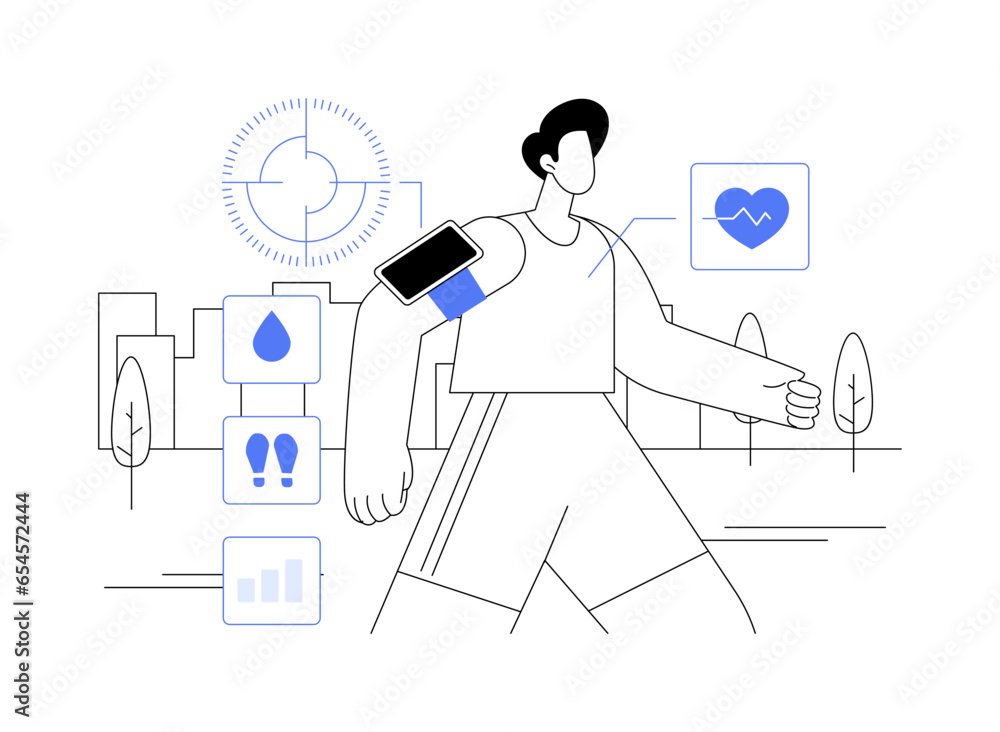 Health monitor data abstract concept vector illustration. Health monitor data abstract concept vector illustration.