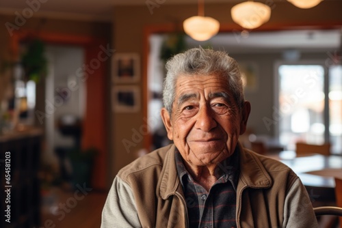 Portrait of a senior man posing in his home © Geber86
