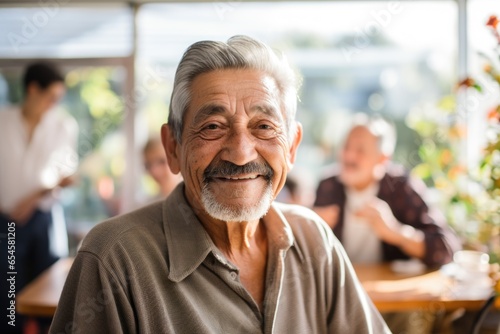 Portrait of a senior man in a nursing home