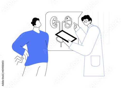 Pyelonephritis abstract concept vector illustration.
