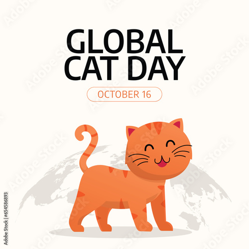 Flyers promoting Global Cat Day or other events can utilize vector images regarding the holiday. design of a flyer, a celebration.