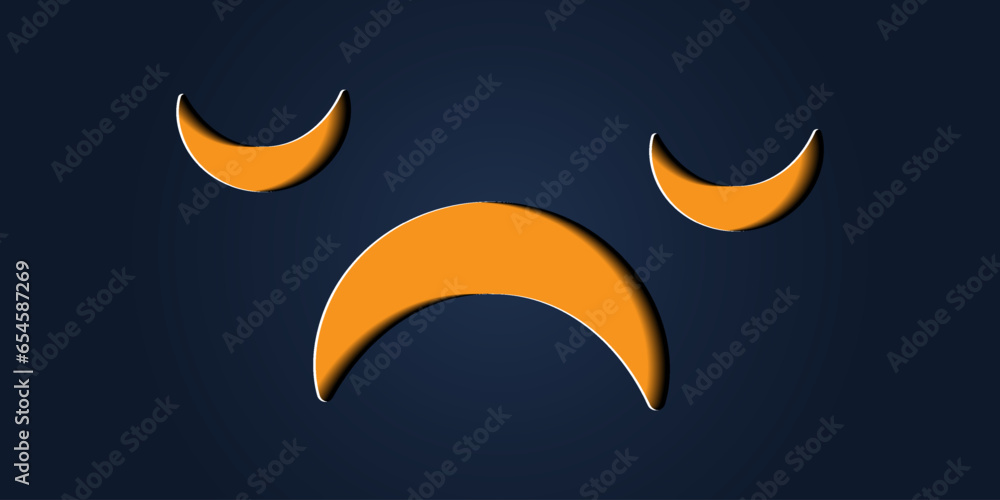 Simple halloween pumpkin expressions in paper cut style for poster or brochure. Simple halloween pumpkin expressions in paper cut style for poster or brochure.