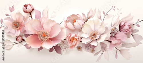 Wallpaper Mural Watercolor style floral art for luxurious designs like background prints and invitations delicate flower illustration Torontodigital.ca