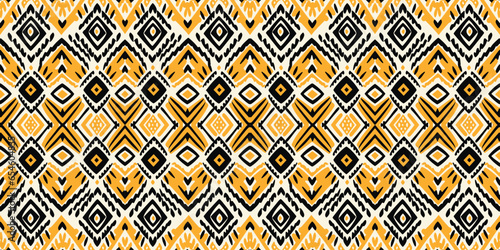 Seamless batik pattern,Seamless tribal batik pattern,and Seamless colorful pattern resemble ethnic boho, Aztec,and ikat styles.designed for use in wallpaper,fabric,curtain,carpet,Batik Embroidery