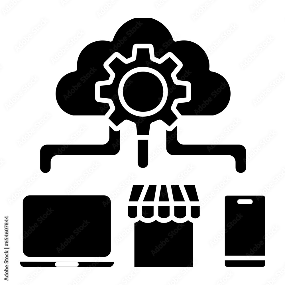 cloud computing icon cloud computing icon